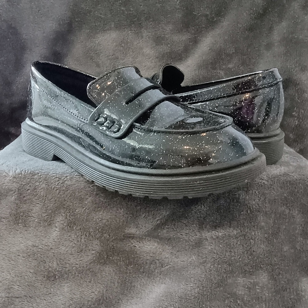Art Class Celia Glitter Slip-On‎ Loafers Black Onyx  - Girls Size 3 - Picture 15 of 16